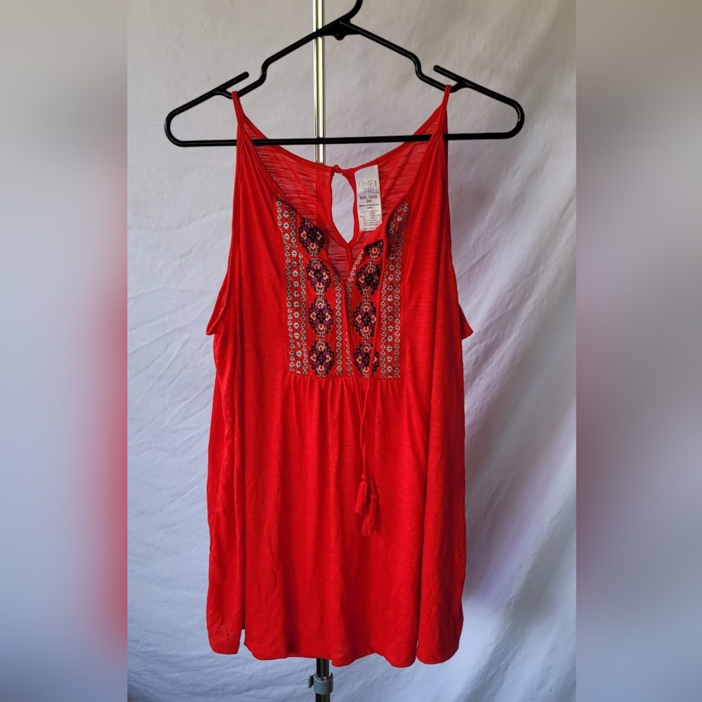 Time and tru red 2XL red tank top